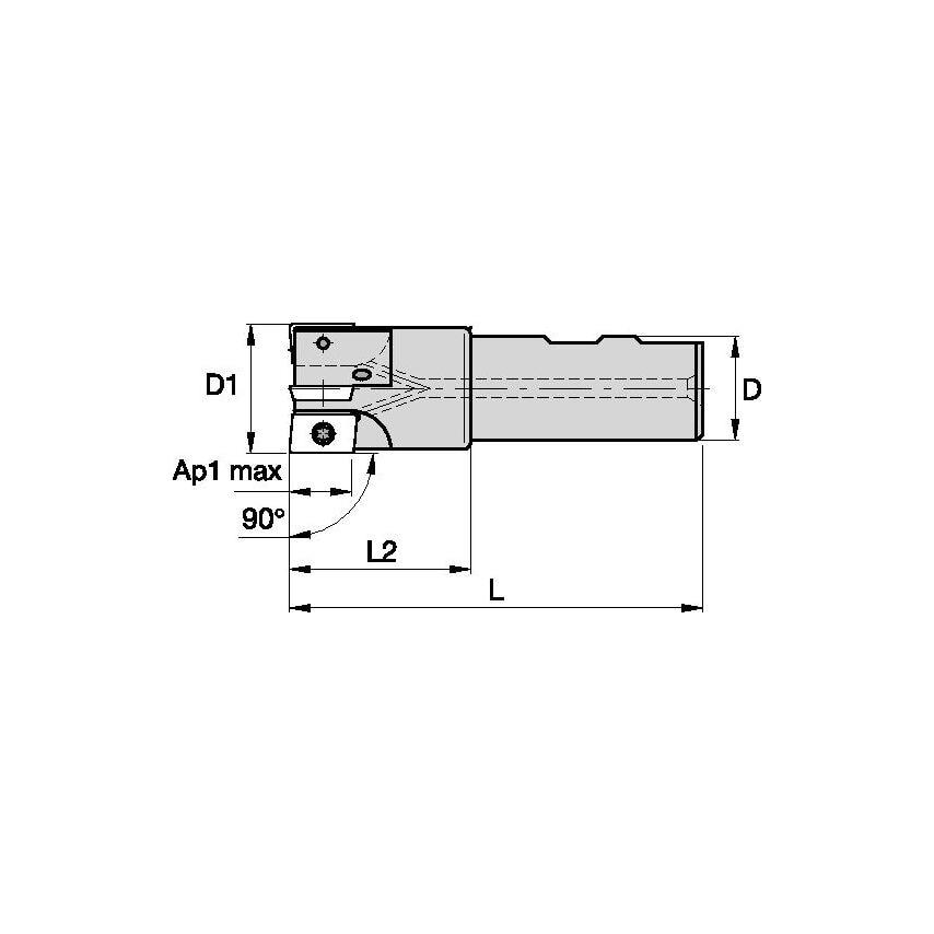 30A4R043B25SAD10 End Mill NGE D=30 Z=4