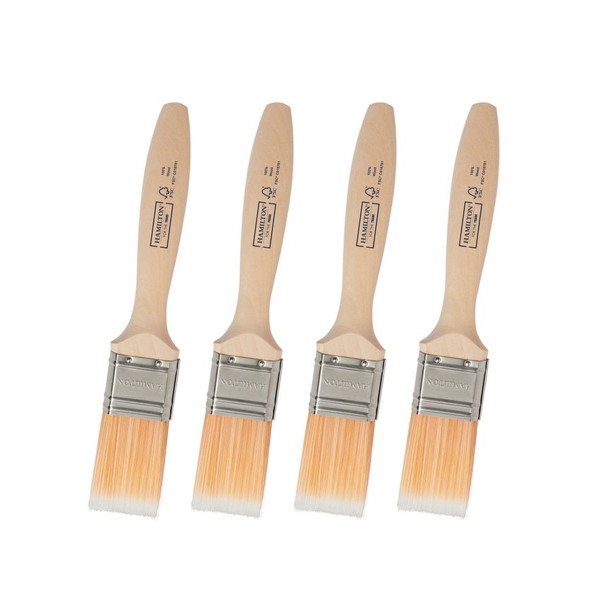 3100104-15 For The Trade Flat Brush 1 1/2" Pack of 4