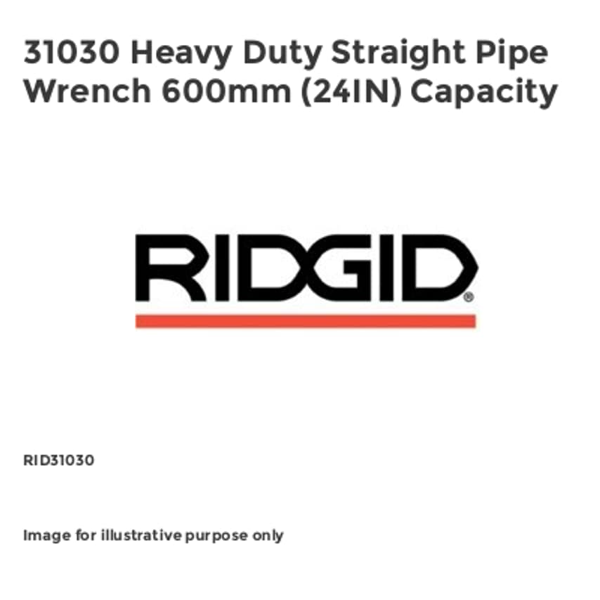31030 Heavy Duty Straight Pipe Wrench 600mm (24IN) Capacity