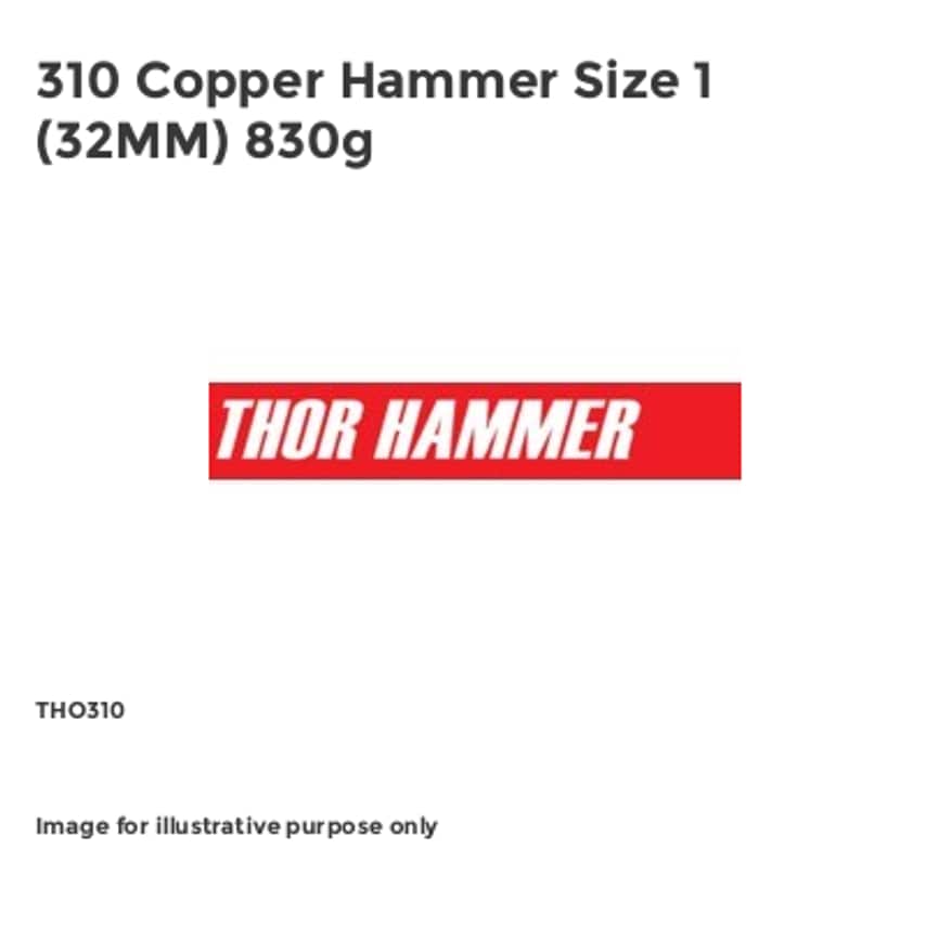310 Copper Hammer Size 1 (32MM) 830g