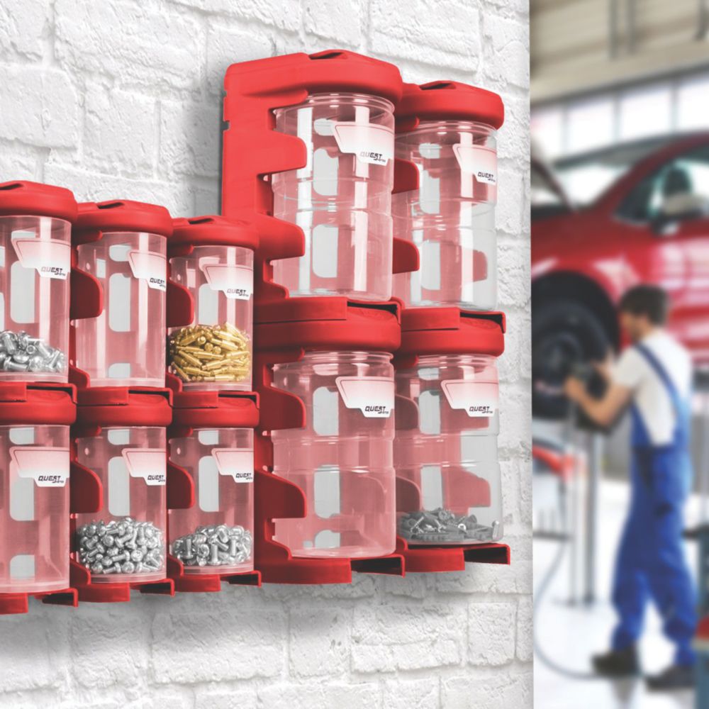 Modular Organiser Bin 0.4Ltr Red