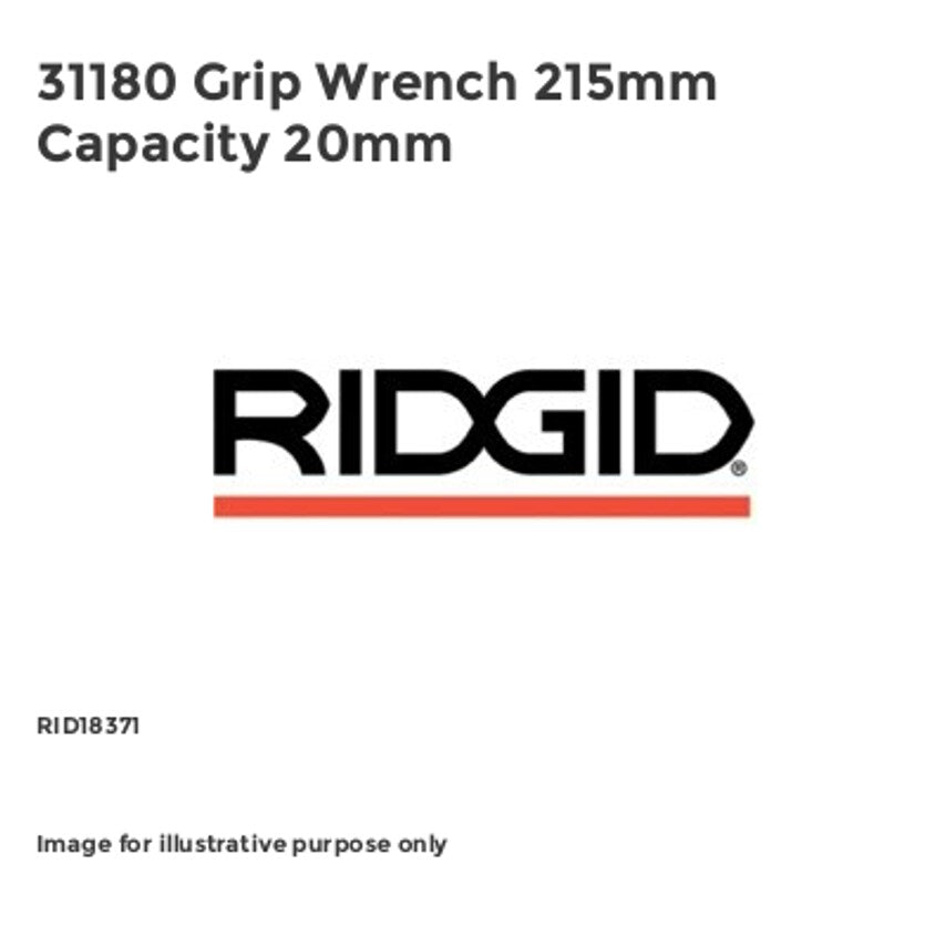 31180 Grip Wrench 215mm Capacity 20mm RID18371