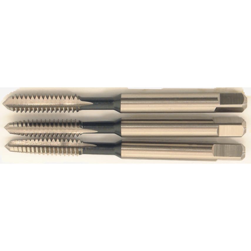 3/16"X24 BSW HSSGT Straight Flute Tap Set