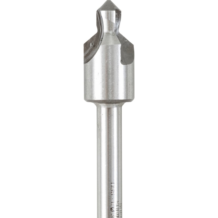 3/16"X3/8" 100DEG HSS-Cobalt 3FL Piloted Countersink