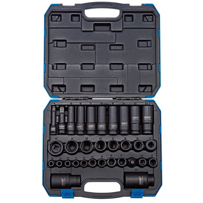 32-Piece 3/8"&1/2" Impact Sock.set