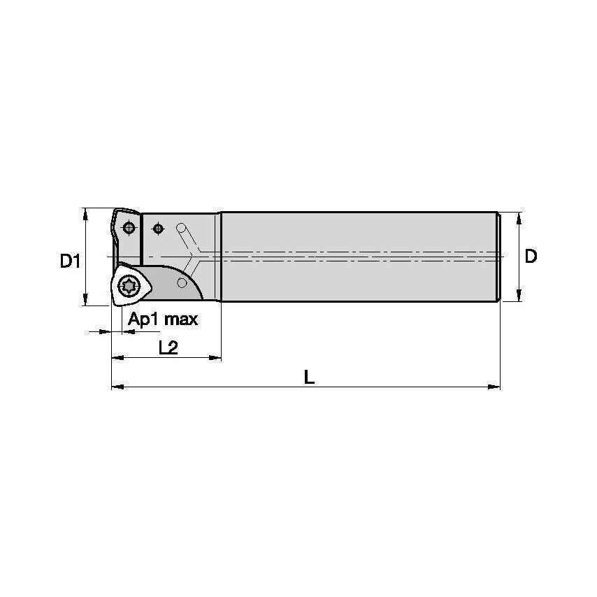 32Y03R150A32SWP06 High Feed Cutter D=32 Z=3 Stee