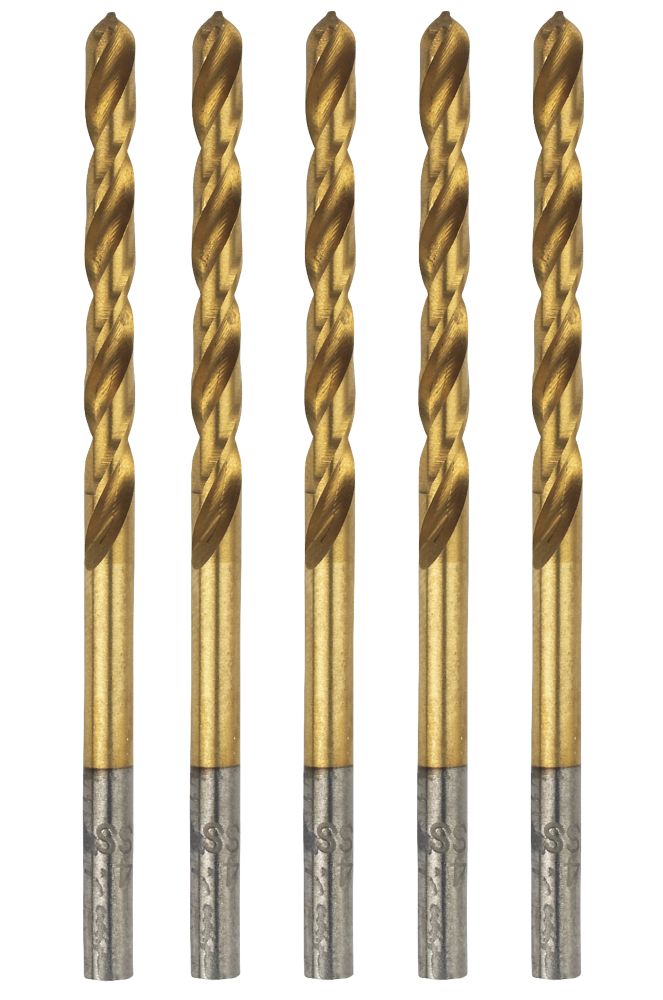 Erbauer  Straight Shank Metal Drill Bits 1.5mm x 40mm 5 Pack