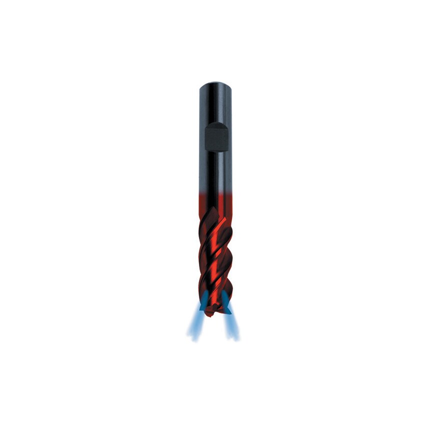 3366 8.00MM Fire Coat Carbide Inox End Mill