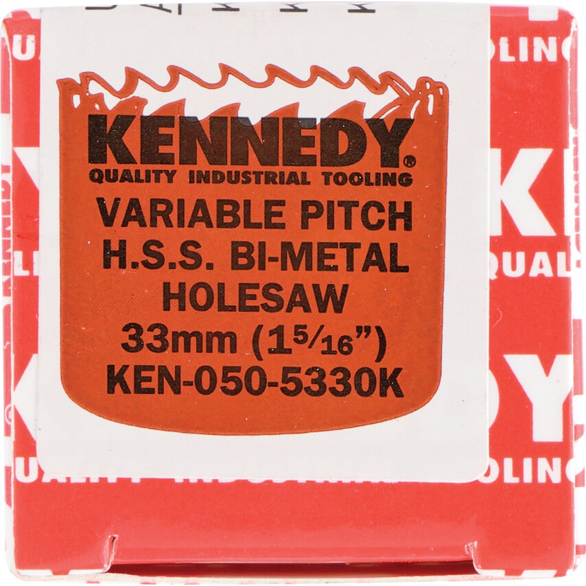 33mm Diameter (1.5/16") Bi-Metal V/P Holesaw
