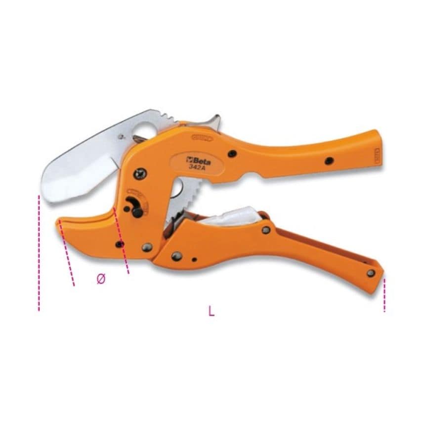 342A-Ratchet-Tyre Shear for Plastic Pipe