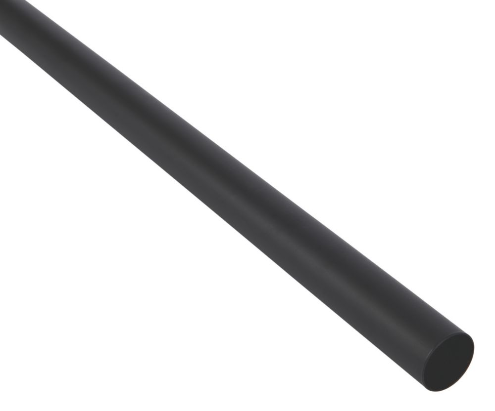 Rothley Decorative Rail Matt Black 1219mm x 25mm