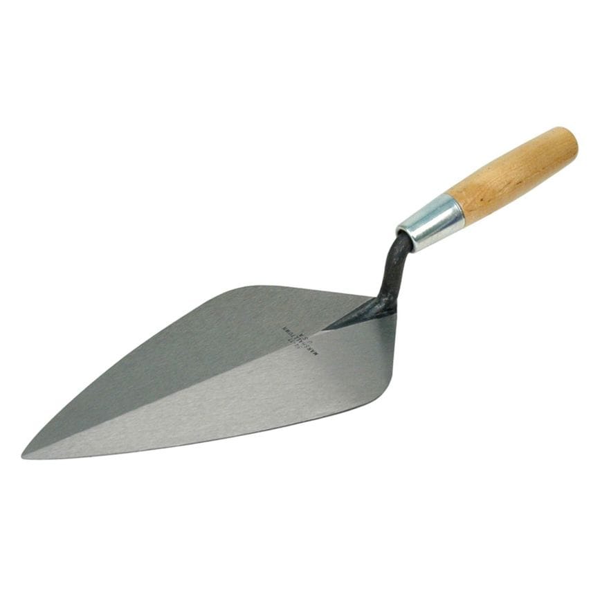 34 Wide London Pattern Brick Trowel - Wooden Handle 11in M/T3411