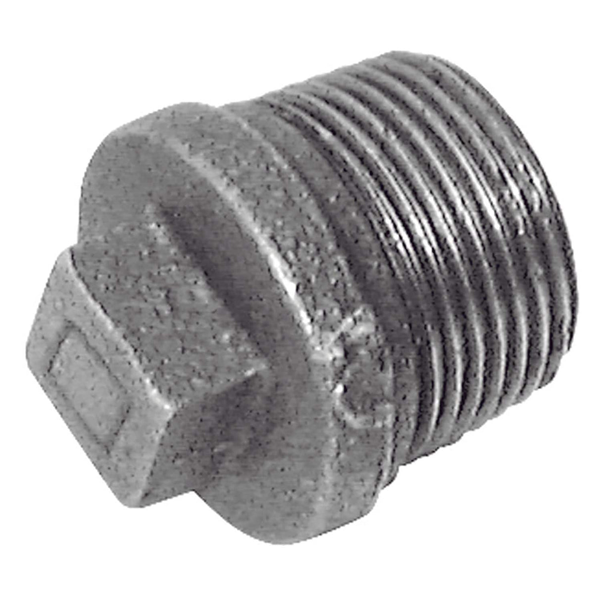 3/4in BSPT Male Beaded Solid Plug Galvanised - C146-34