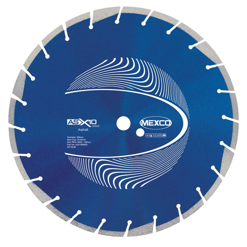 350mm ASX10 Asphalt Tarmac Diamond Blade
