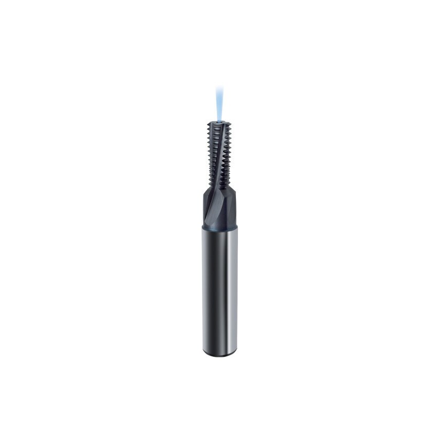 3526 M14 Carbide Thread Mill with Chamfer - TiCN Coated