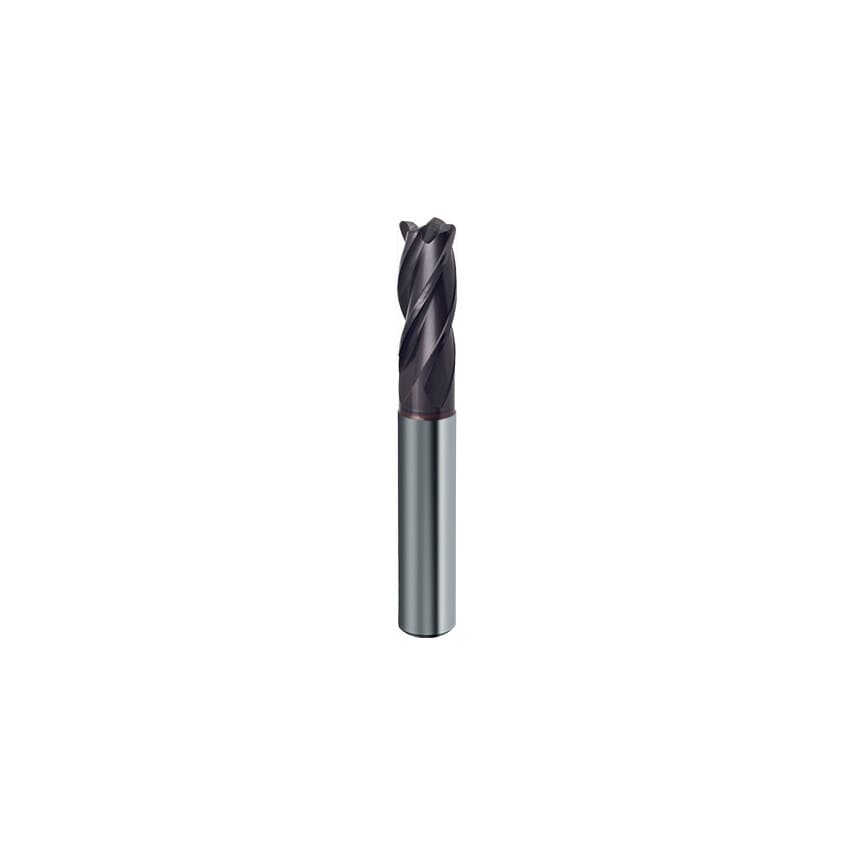 3562 10MM Carbide 4 Flute Roughing End Mill with 1.5MM Corner Radius - FIREX Coated
