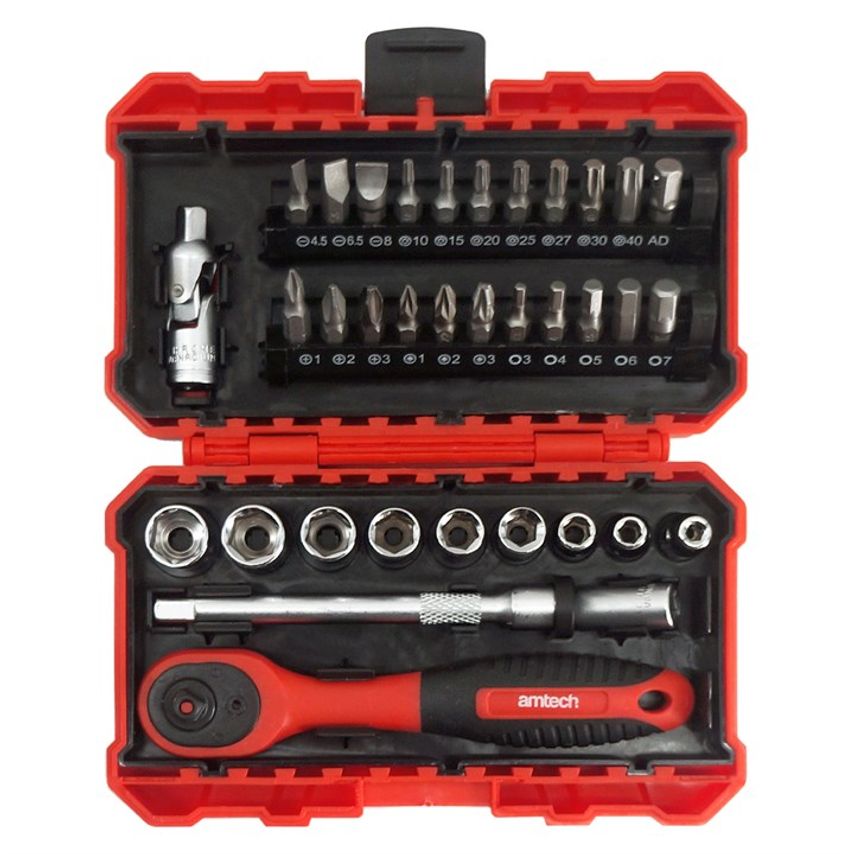 35 Piece 1/4" Drive Metric Socket Set