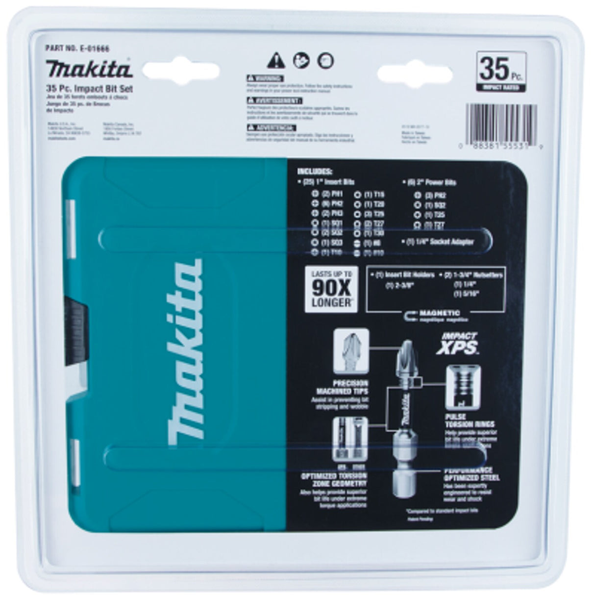 35 Piece Impact XPS Screwdriver Bit Set