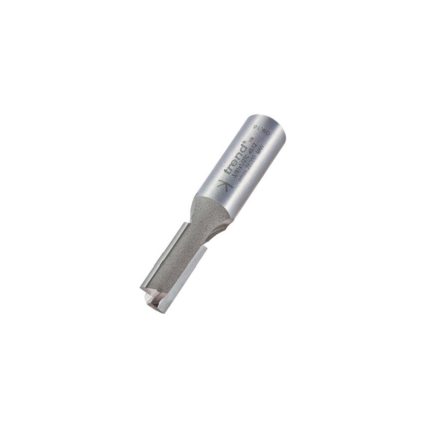 3/61 1/2" TC Two Flute Straight Cutter with TCT Plunge Centre Tip 10.0mm