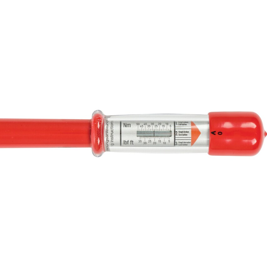 370MM Insulated Adjustable Torque Wrench 1/2"SQ/DR 5-50 Nm, 1000V