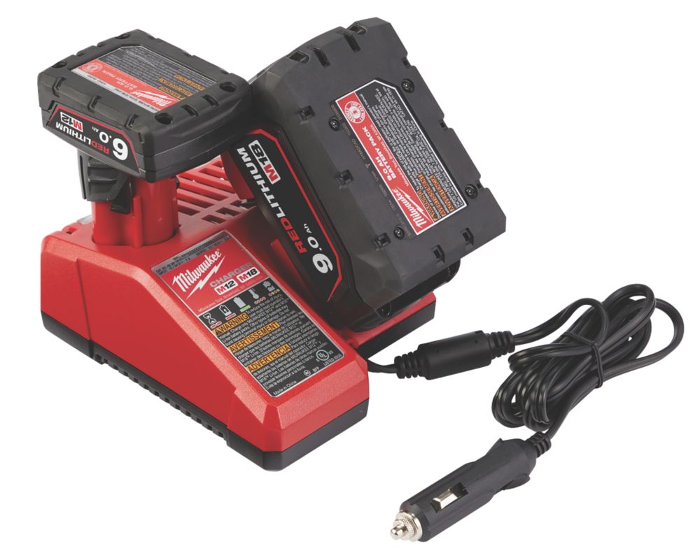 Milwaukee M12-18 AC 12/18V Li-Ion RedLithium In-Car Charger