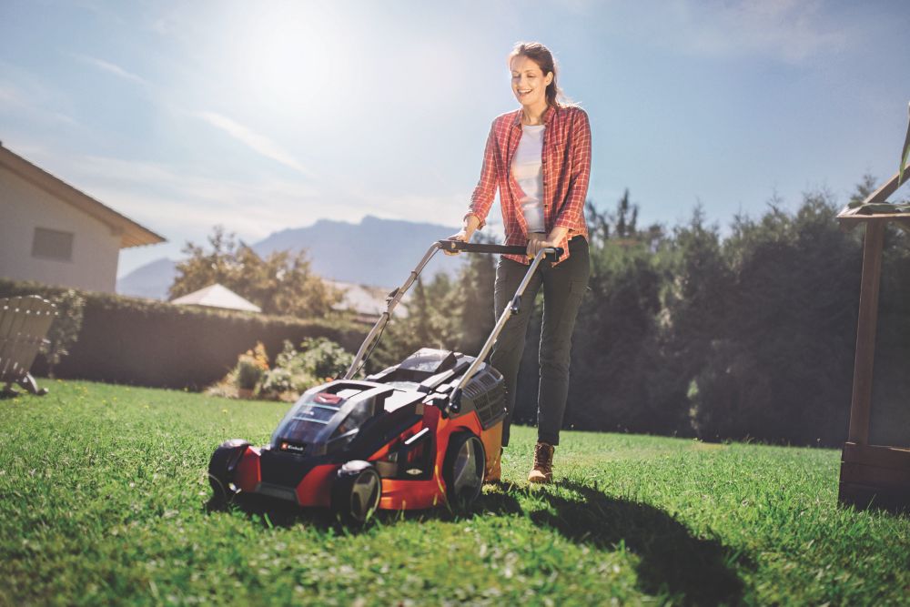 Einhell GE-CM 43 Li M Kit 36V 2 x 4.0Ah Li-Ion Power X-Change Brushless Cordless 43cm Lawn Mower