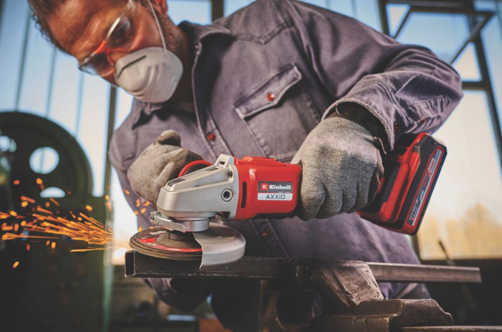 Einhell AXXIO 18/115 Q 18V Li-Ion Power X-Change 4 1/2" Brushless Cordless Angle Grinder - Bare