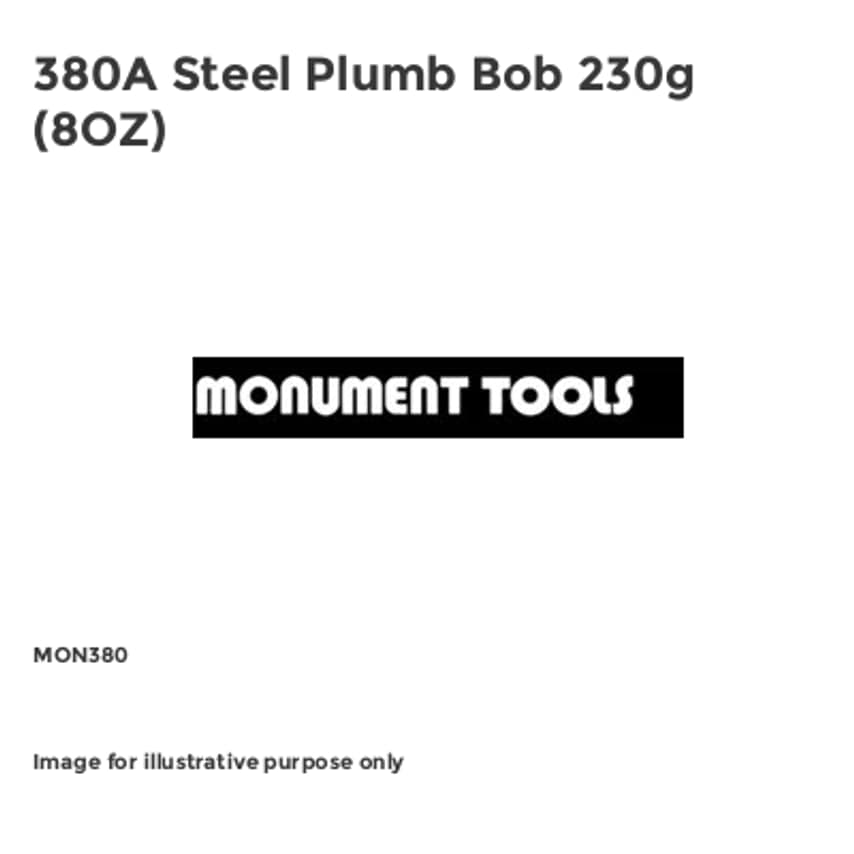 380A Steel Plumb Bob 230g (8OZ)
