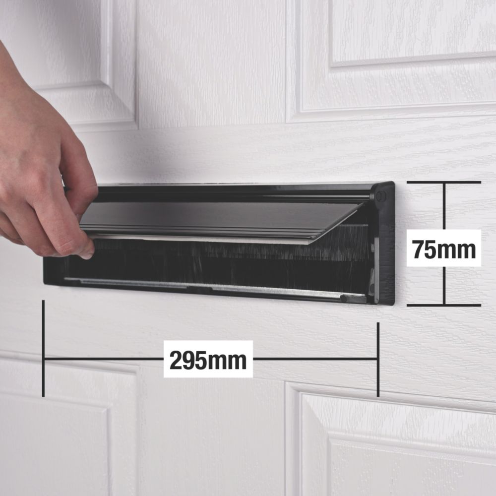 Stormguard Sleeved Letter Box Black 295mm x 75mm