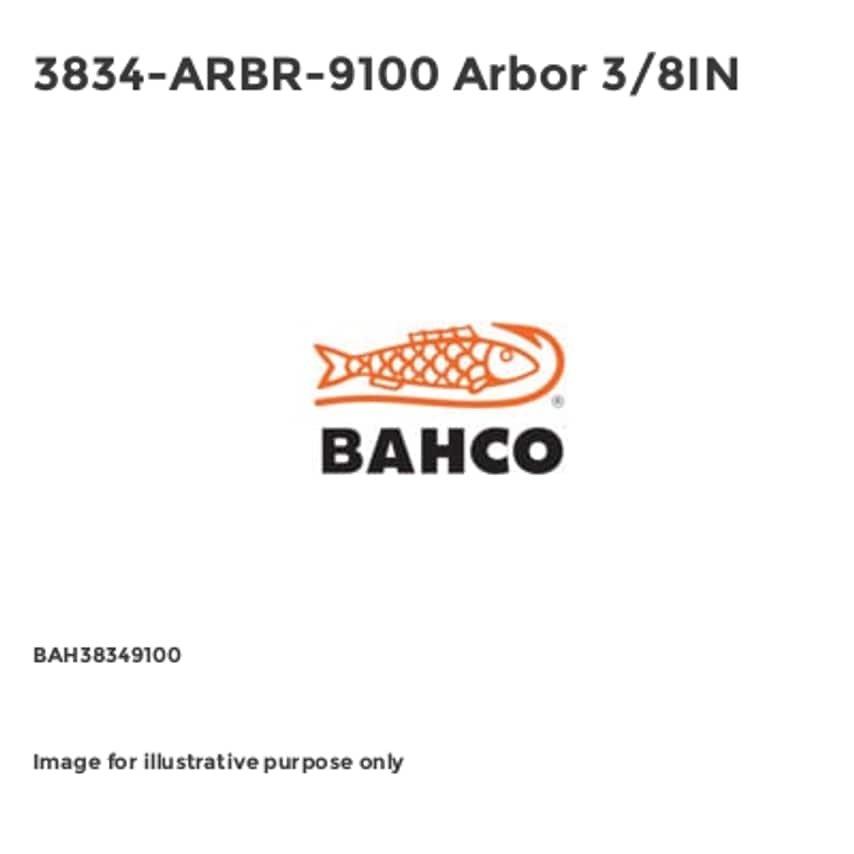 3834-ARBR-9100 Arbor 3/8IN BAH38349100