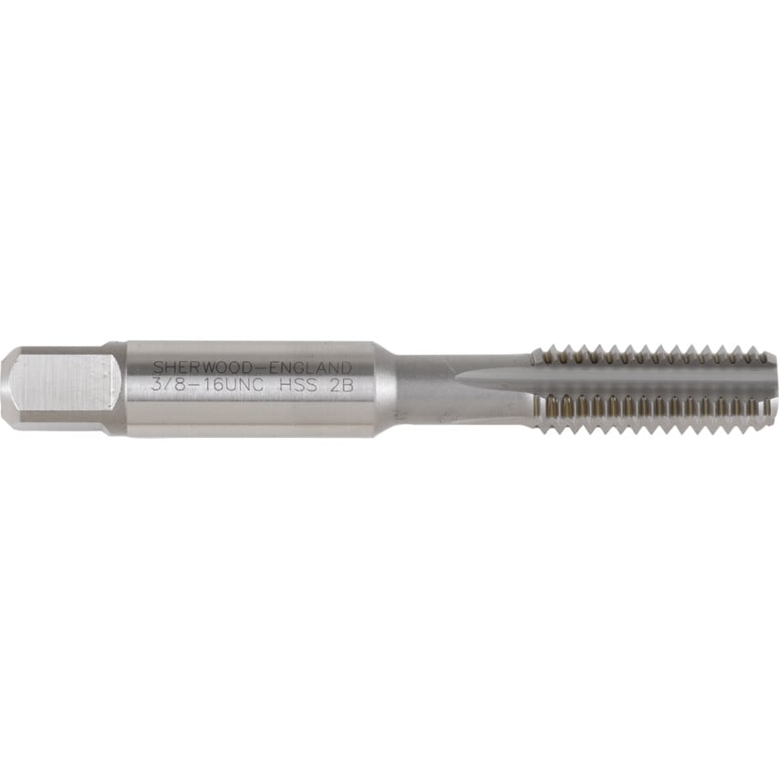 3/8"X16 UNC HSSGT Straight Flute Plug Tap