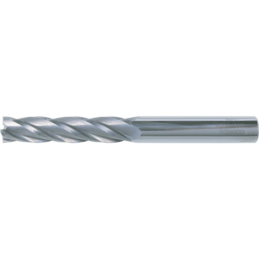 3/8"X4" Carbide 4 Flute Plain Shank Long Series End Mill