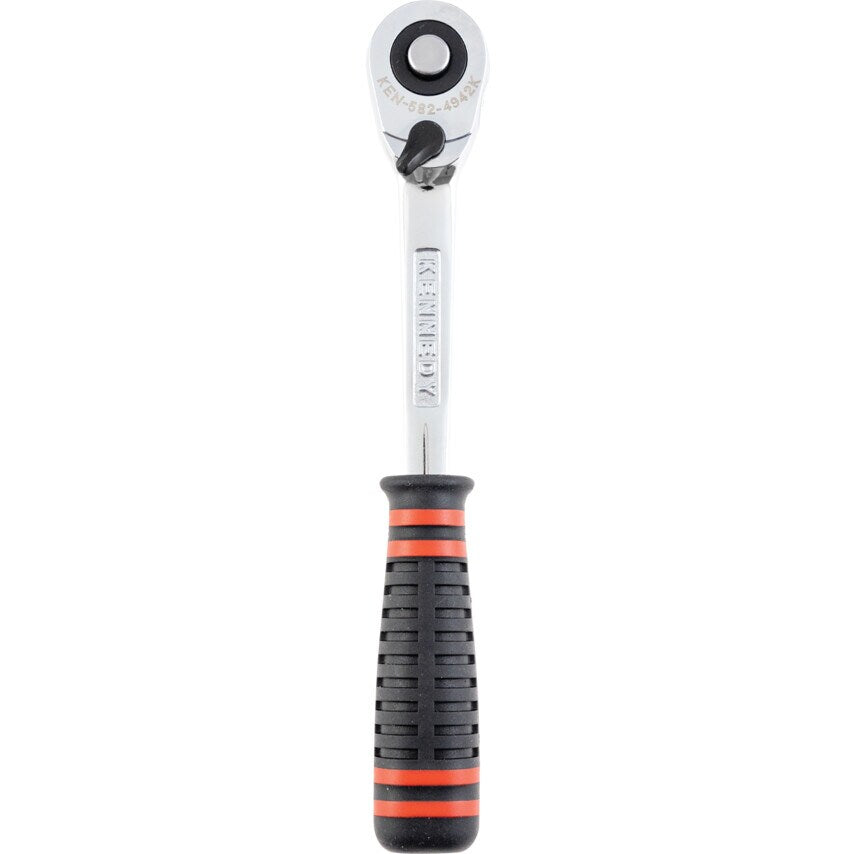 3/8" Square Drive Q/R 72T Ratchet Handle - Rubber