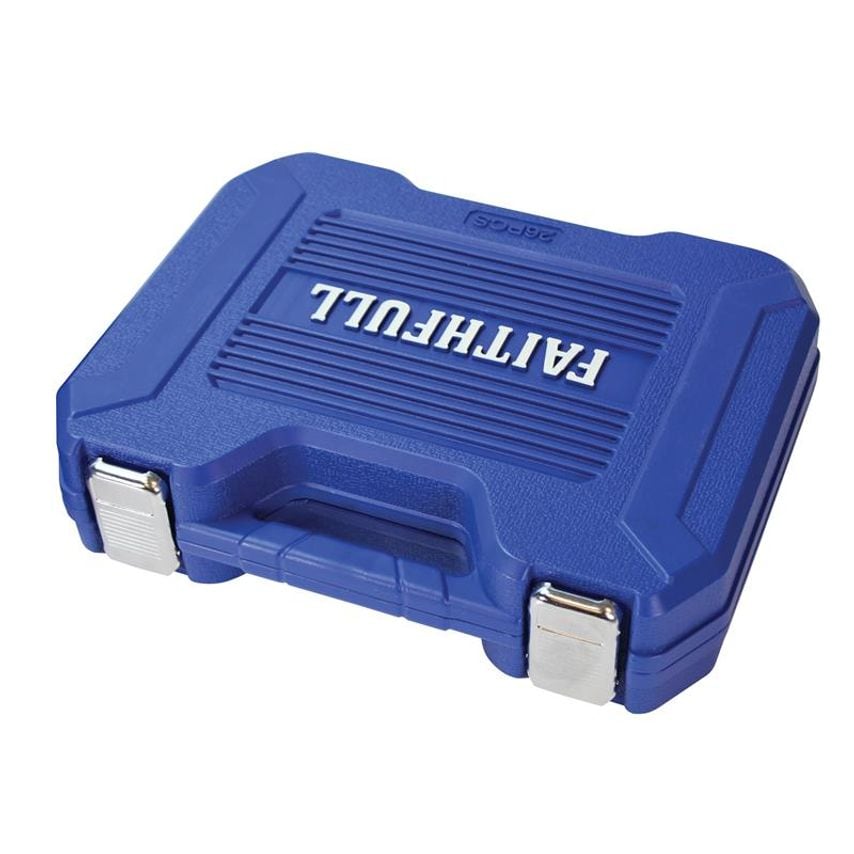 3/8in Drive Socket Set, 26 Piece FAISOC3826MN