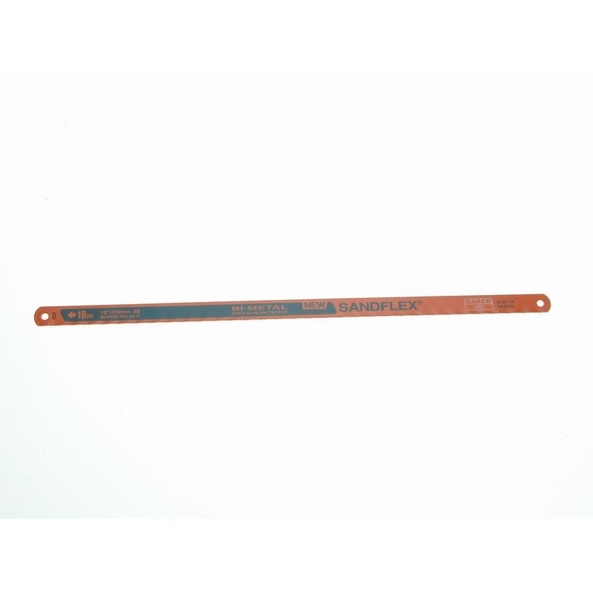 3906 Sandflex Hacksaw Blades 300mm (12in) x 18 TPI, Pack of 10
