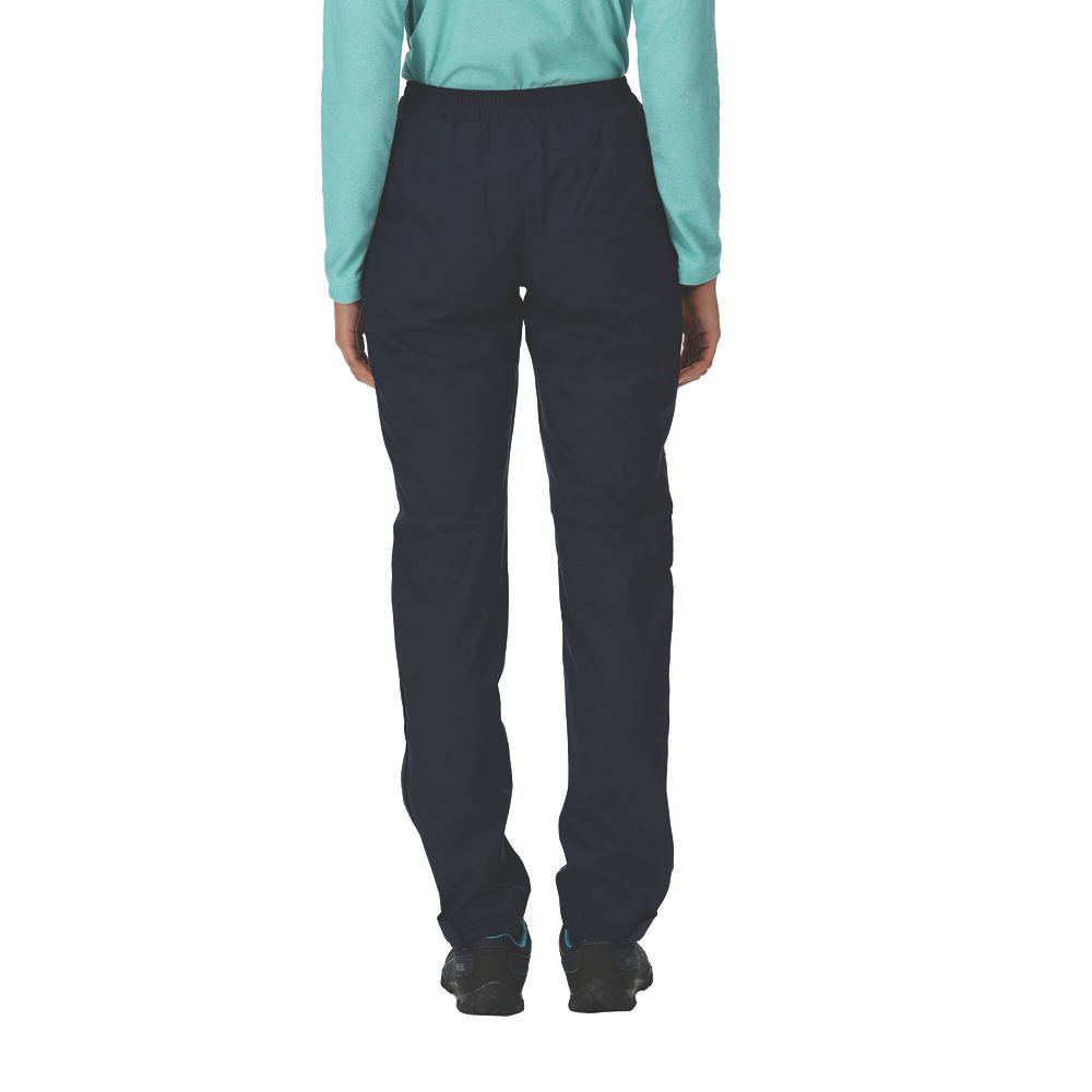 Regatta Highton 100% Waterproof Womens Trousers Navy Large 36" W 29" L