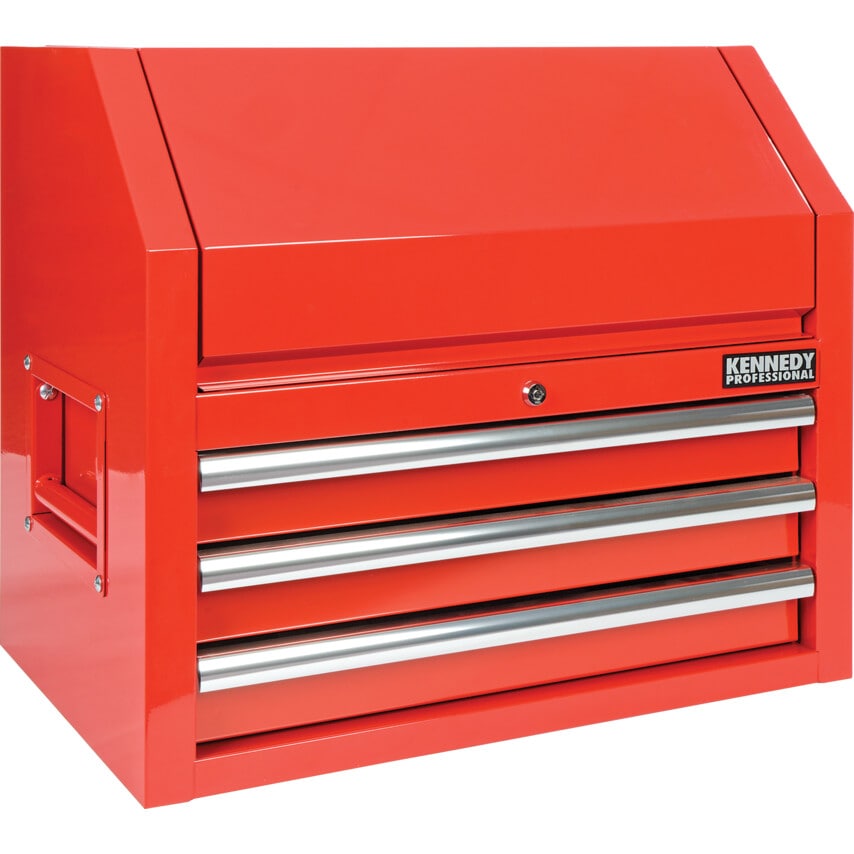3-Drawer Extra Heavy Duty Tool Chest with Large Top Compartment