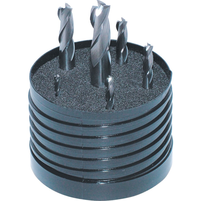 3FL Carbide Plain Shank Slot Drills 3-10MM (Set-6)
