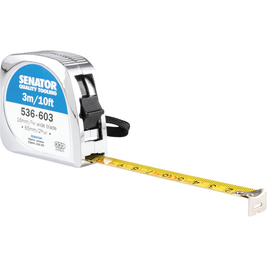 3M/10' Locking Tape Rule - Chromed Case