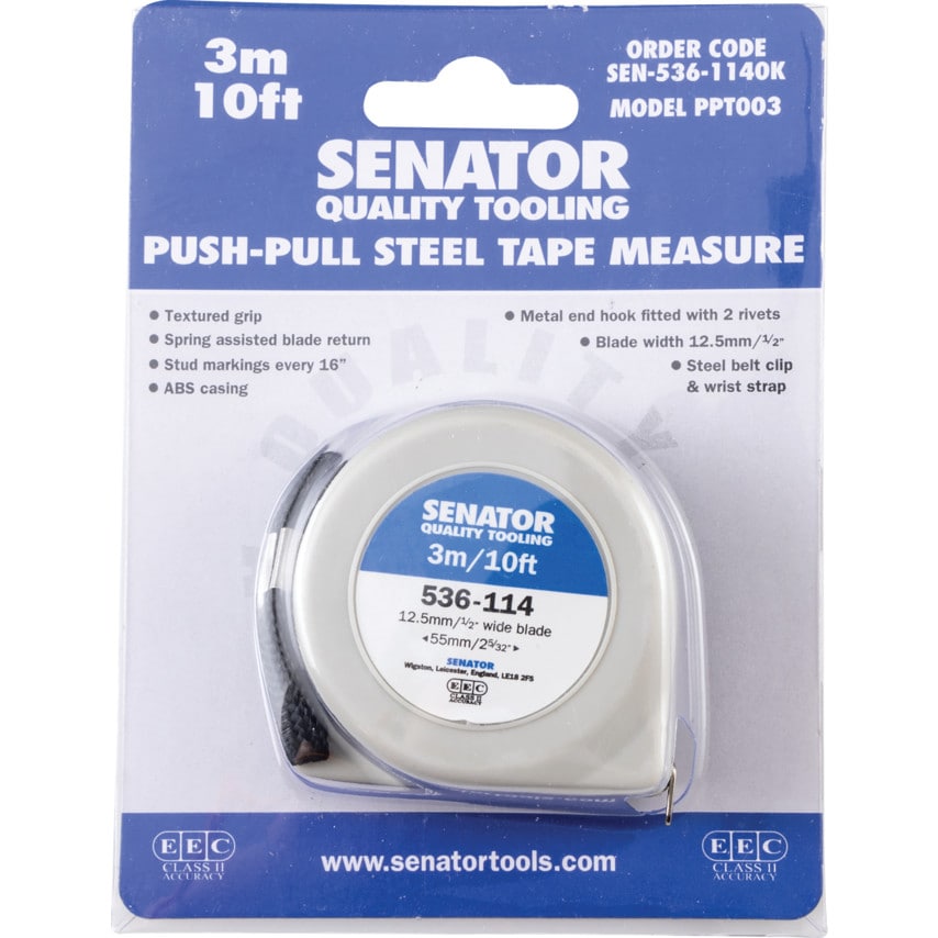3M/10' Push-Pull Steel Tape Rule