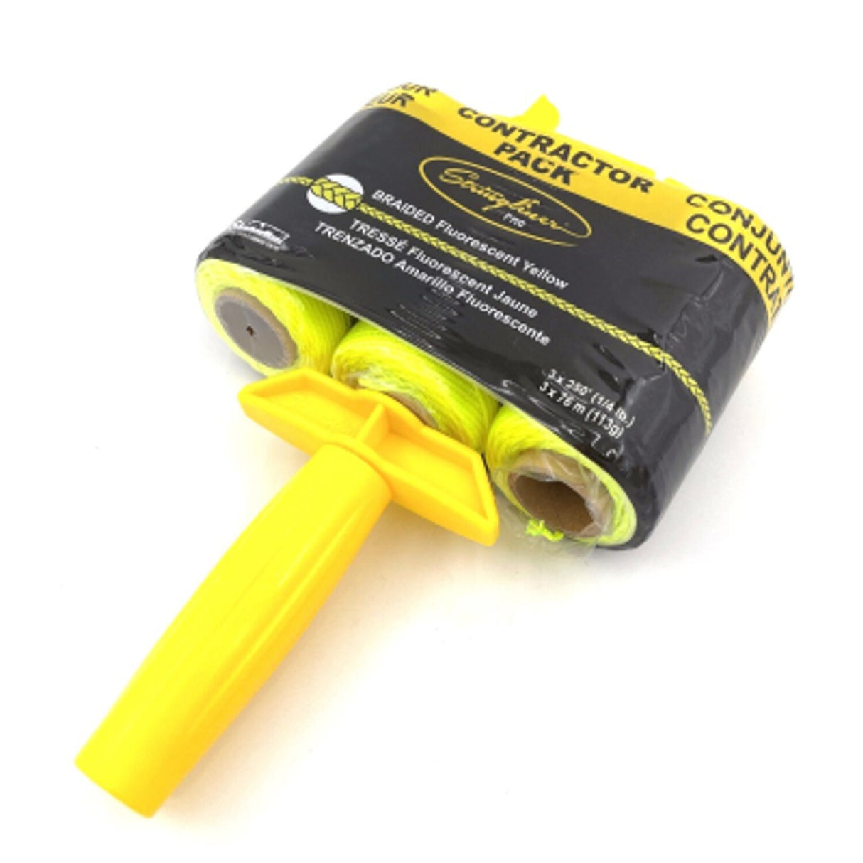 3 Pack of 250' Fluorescent String Line Cores - Yellow
