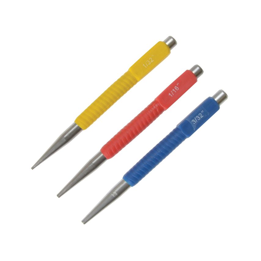 3 Pce Nail Punch Set