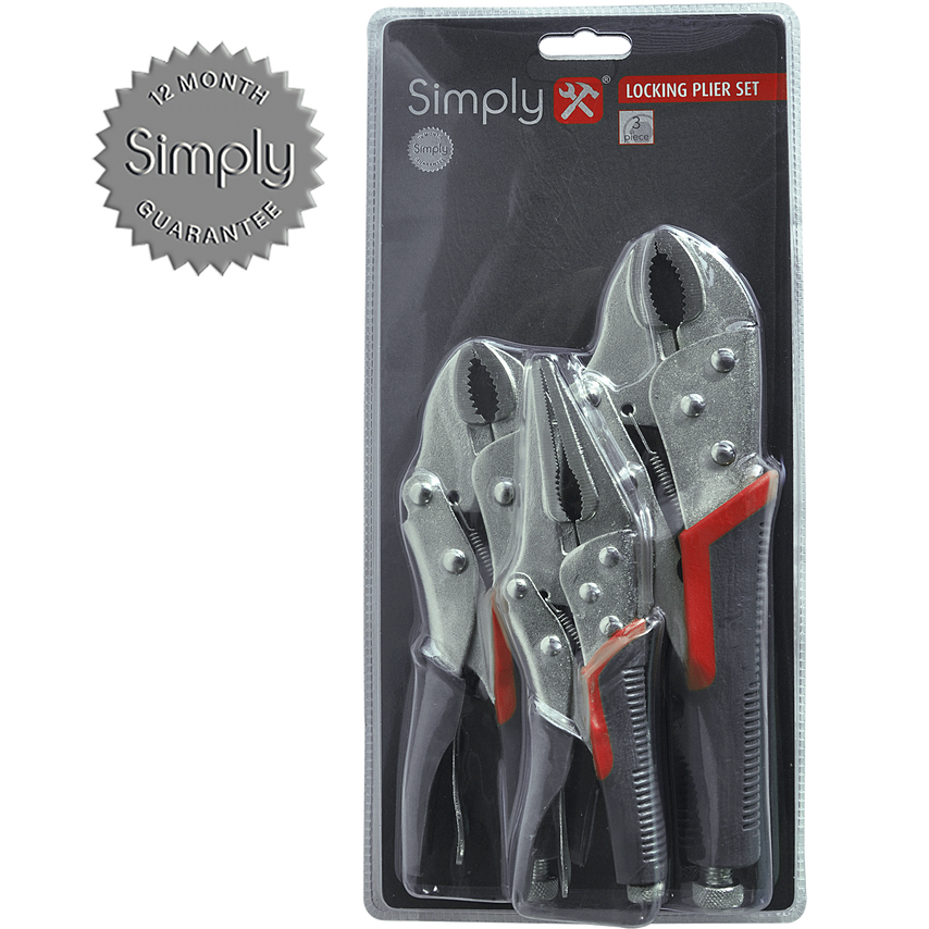 3 Piece Locking Plier Set - TSET14
