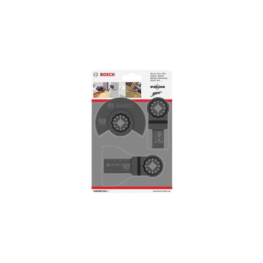 3 Piece Multi-cutter Blade Set for General Wood Applications (2 608 662 343)