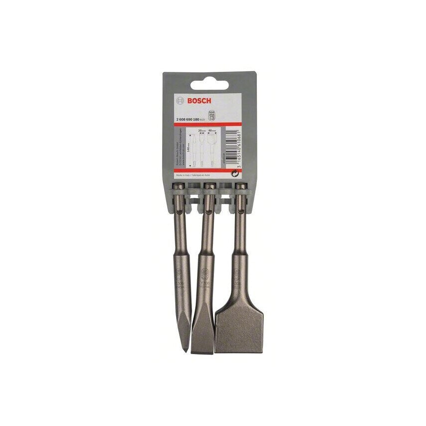 3 Piece SDS-Plus Stubby Chisel Set - 2 608 690 180