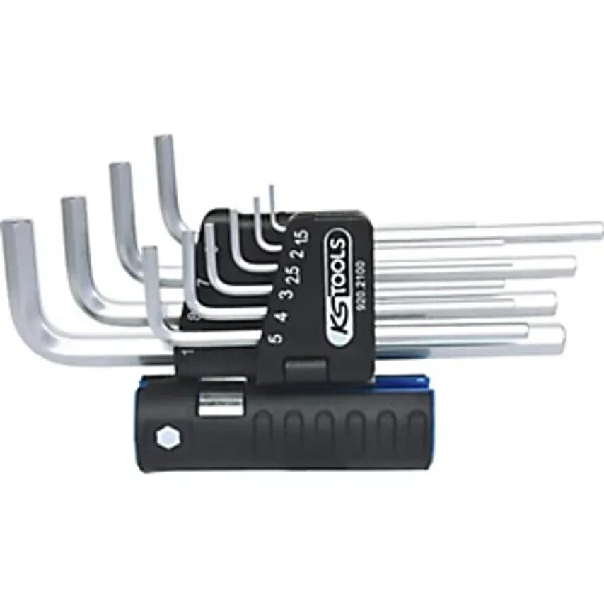 3-in-1 Angle Key Wrench Set Long Hexagon Socket Metric 10 Parts