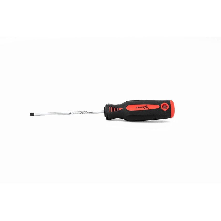 3mm Flat/Slotted Screwdriver Metric Magnetic Tip Mounted In Entire Handle 75mm