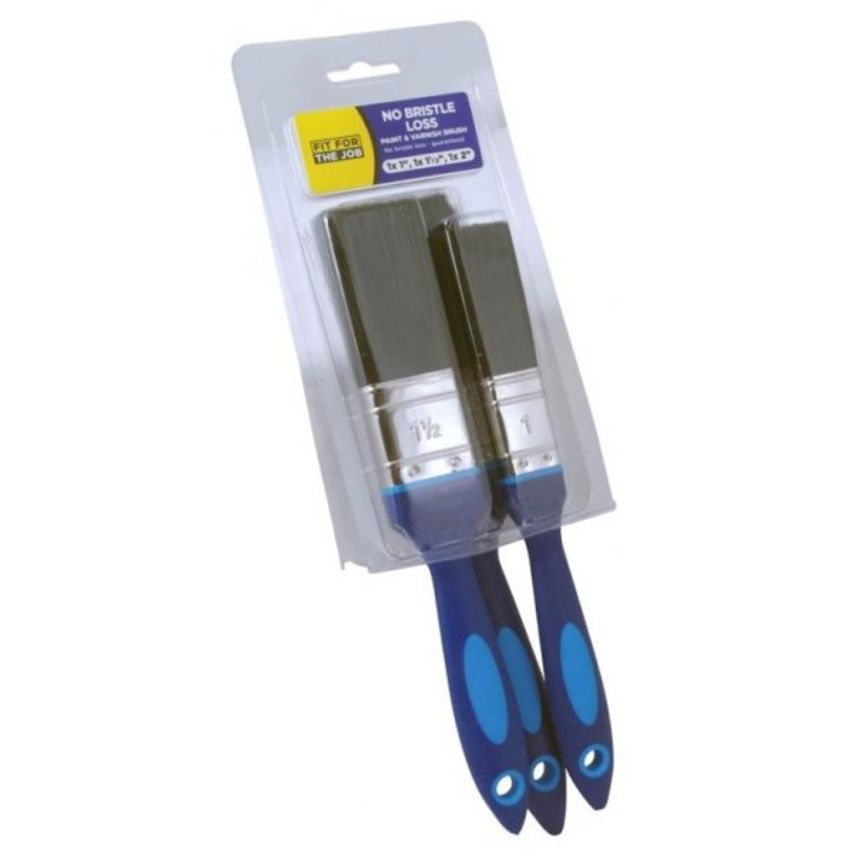 3pc FFJ NO BRISTLE LOSS PAINT BRUSH SET
