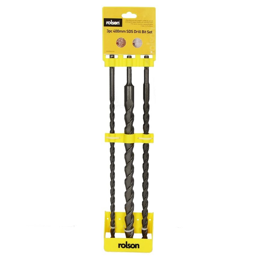 3pc SDS Drill Set 400mm Long