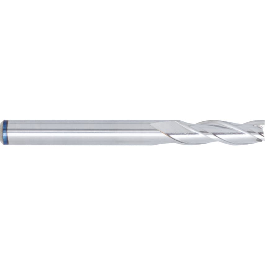 4.00MM Carbide 3 Flute Plain Shank Short Series Slot Drill - Uncoated